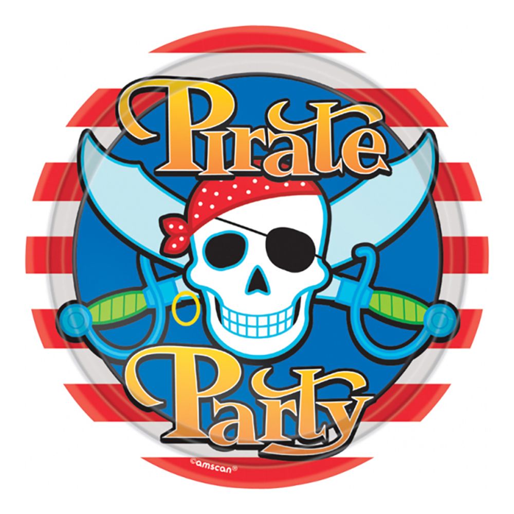 Papptallerkener Pirate Party