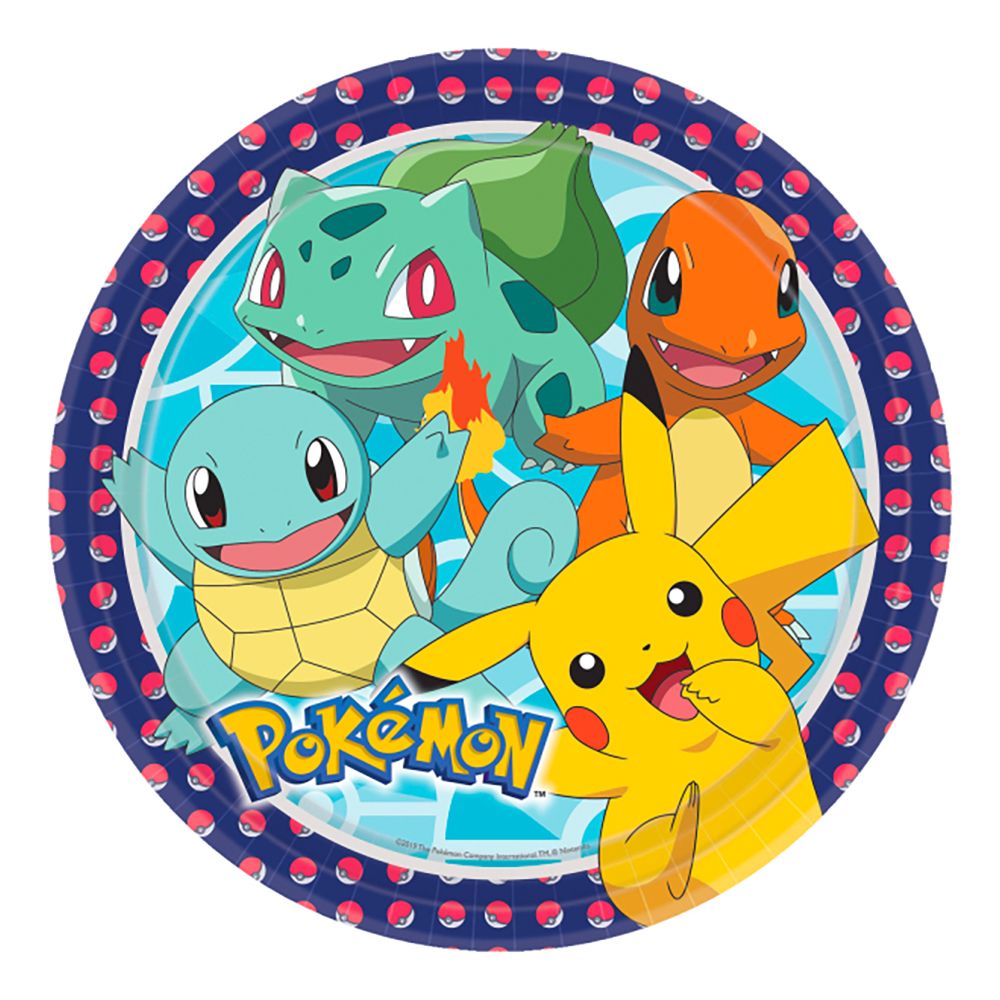 Papperstallrikar Pokémon