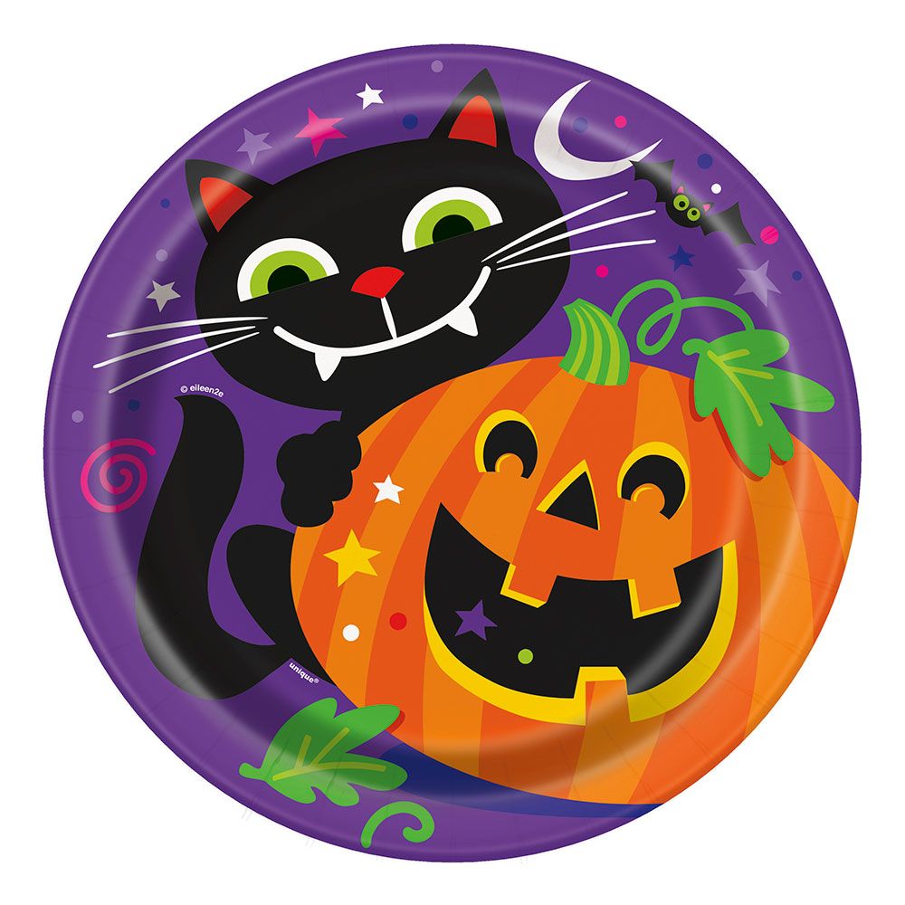 Papptallerkener Gresskar Halloween