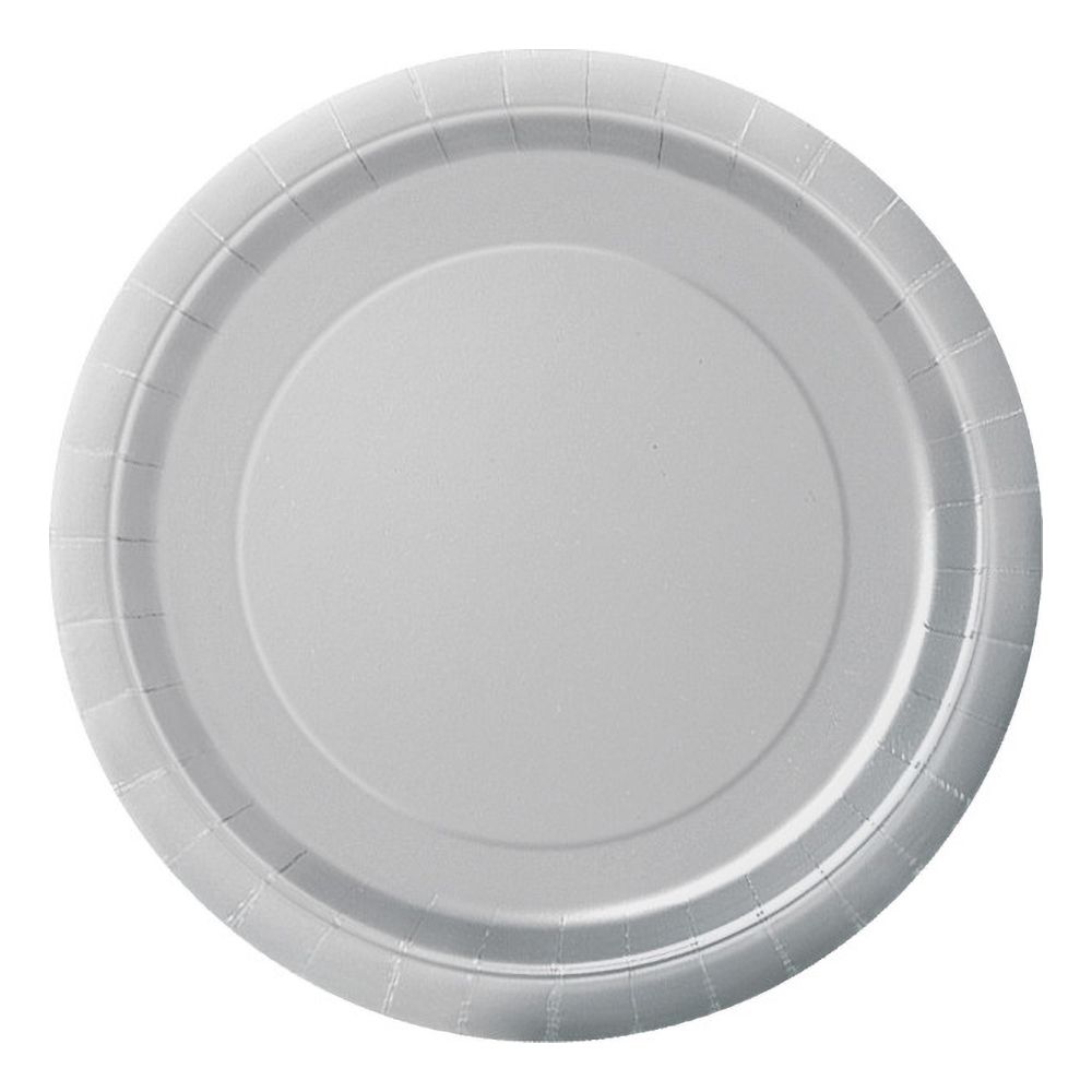 Papperstallrikar Silver