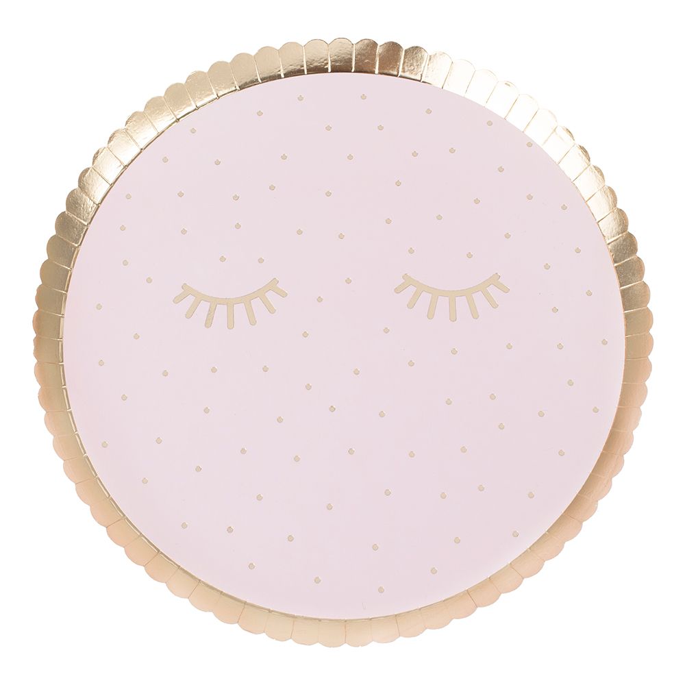 Pahvilautaset Sleepy Eyes Roosa/Kulta