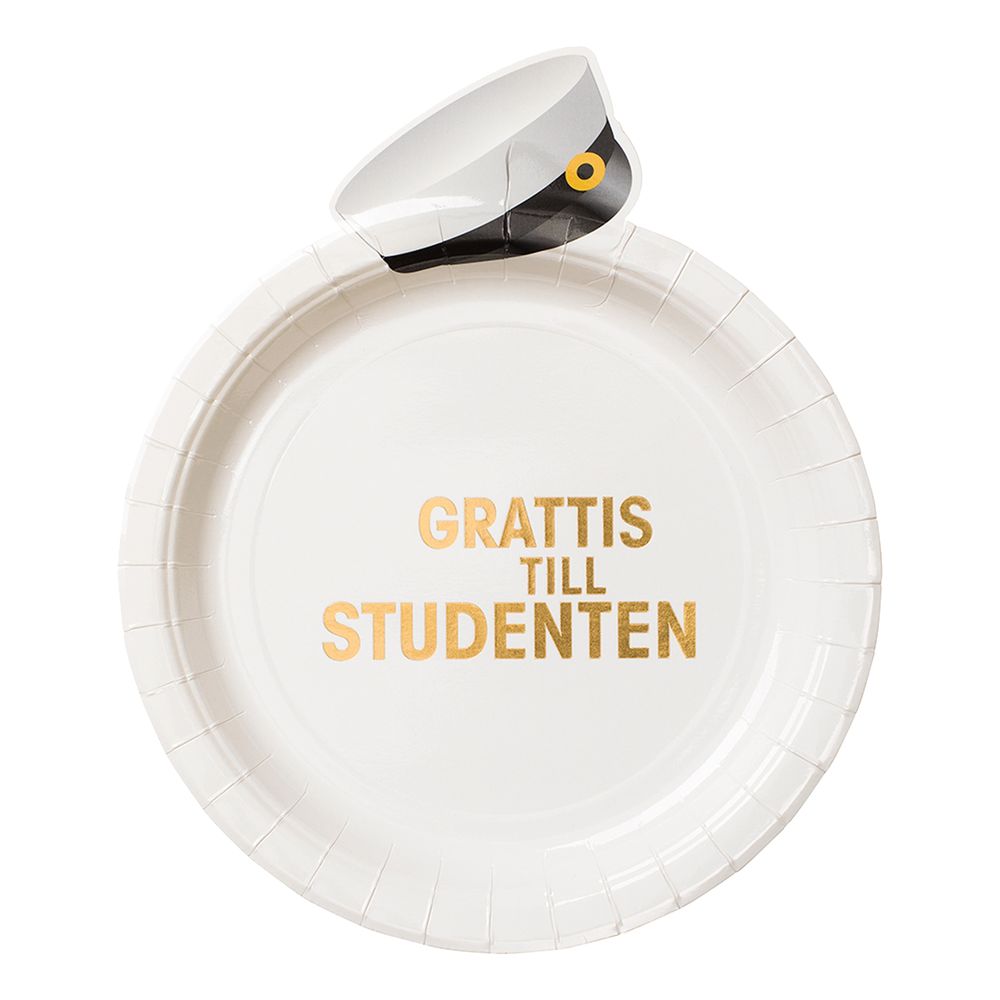 Papperstallrikar Studentmössa