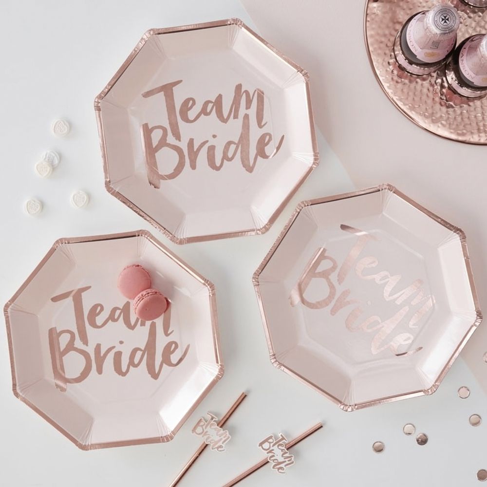 Papptallerkener Team Bride Oktogon