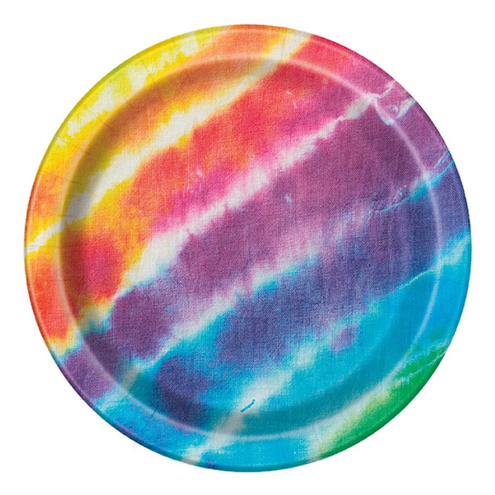Papptallerkener Tie Dye