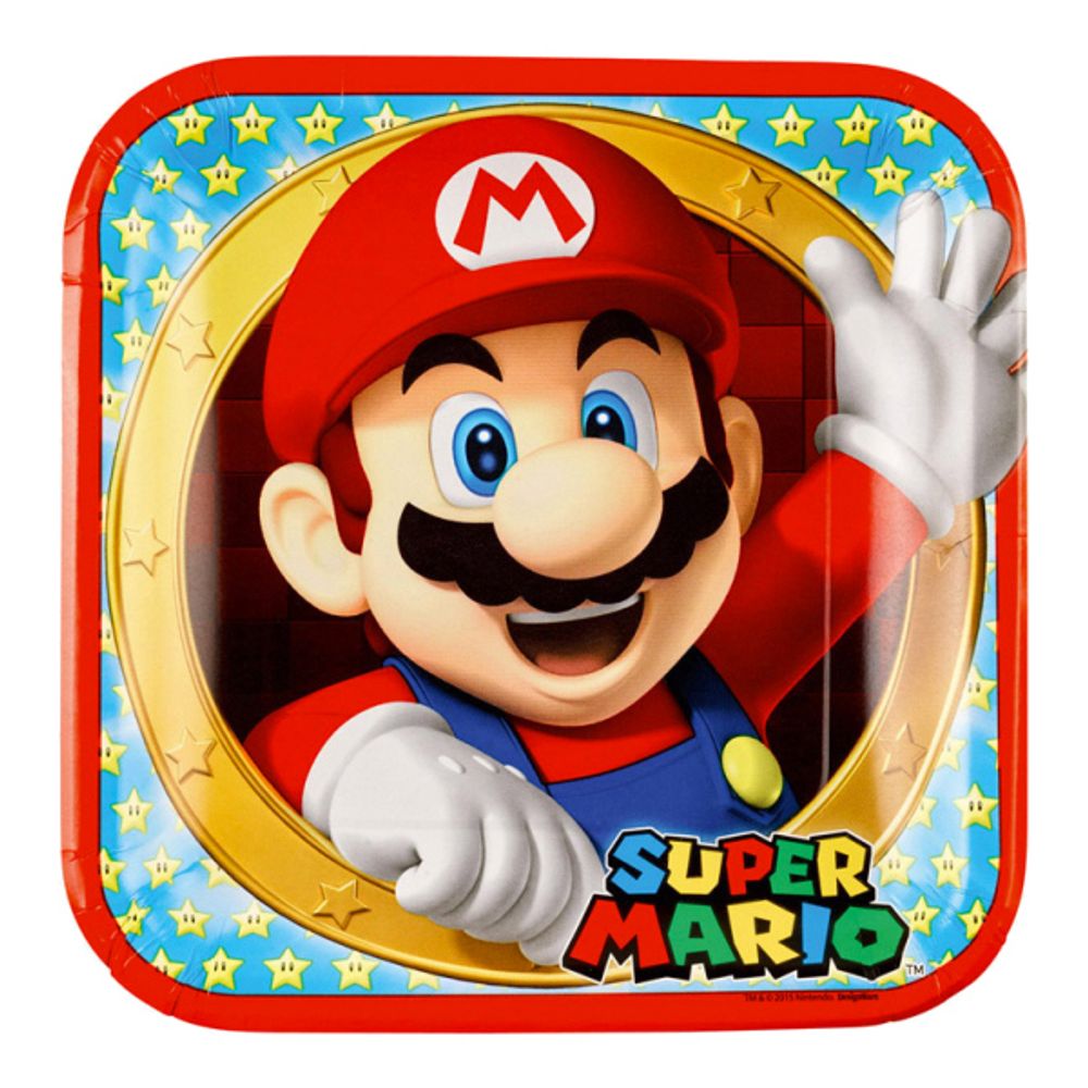 Super Mario Papptallerkener