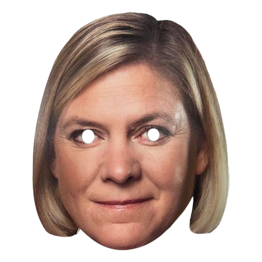 Pahvinaamio Magdalena Andersson