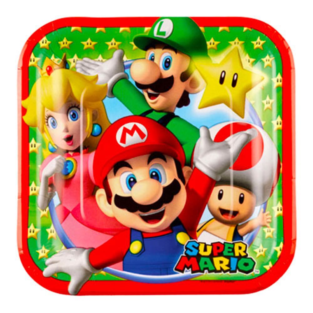 Papptallerkener Super Mario