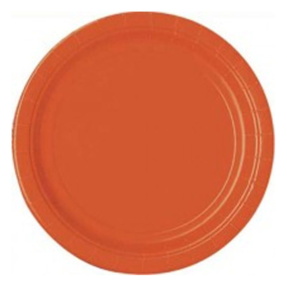 Paptallerkener Orange