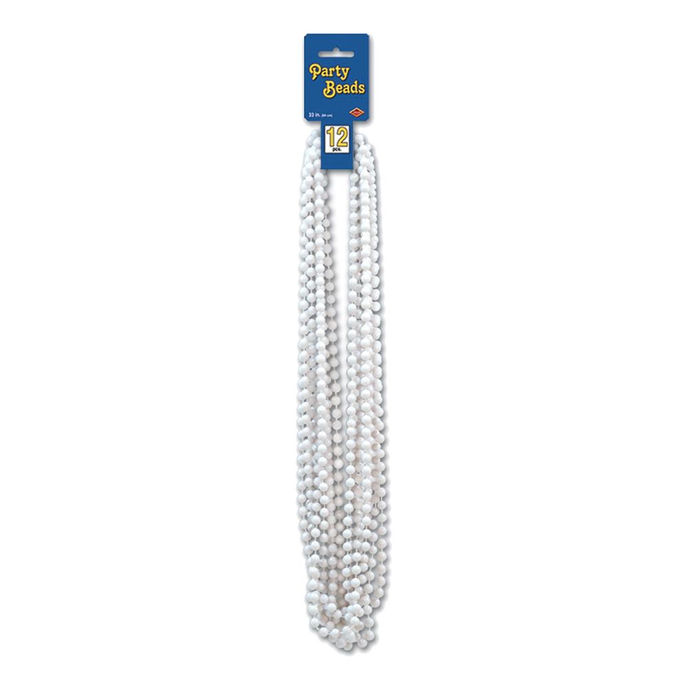 Party Beads Valkoiset