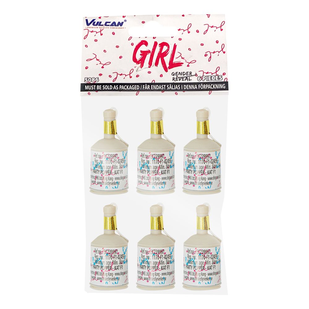 Party Poppers Gender Reveal Tyttö