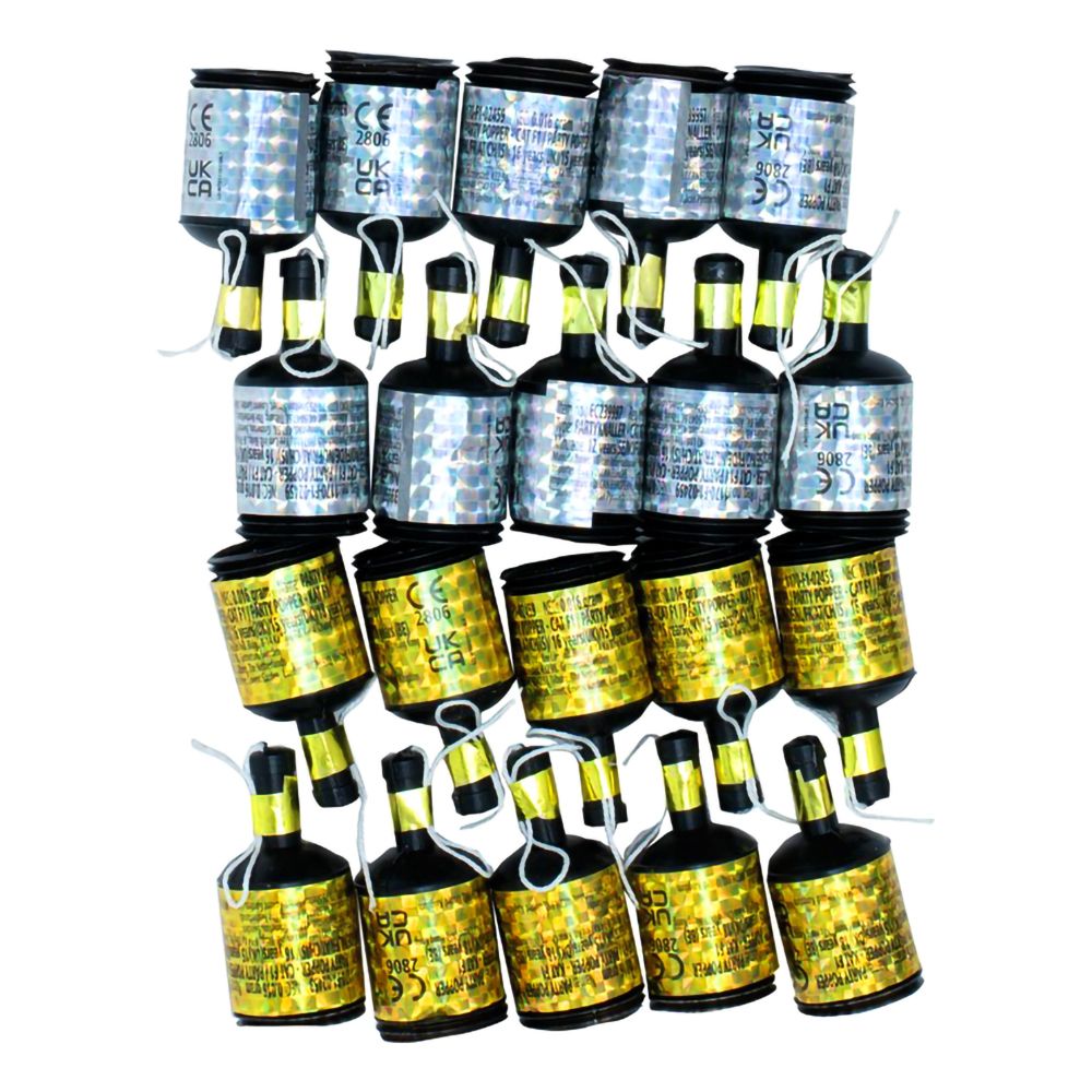 Party Poppers Sølv/Guld
