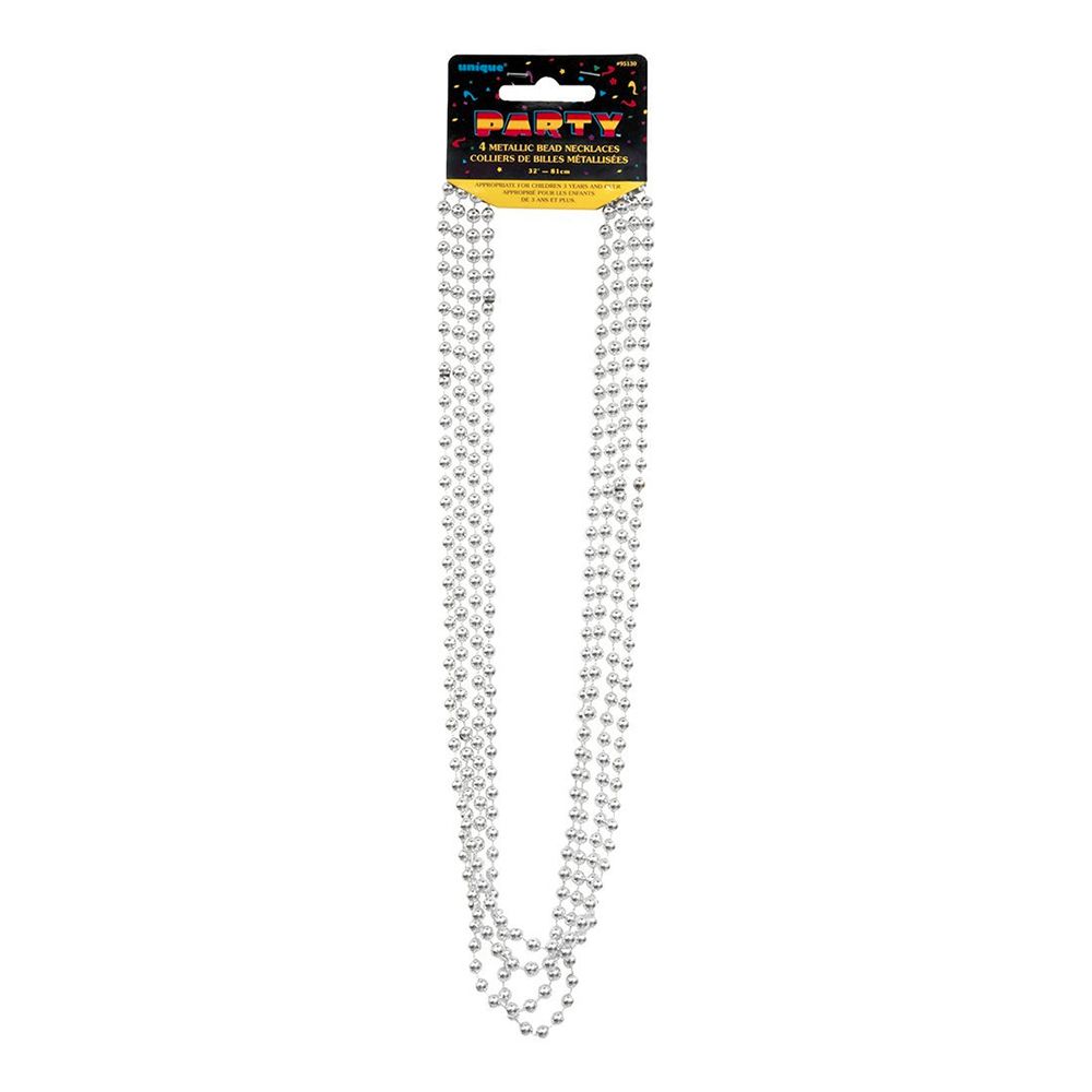 Partybeads Sølv Metallic