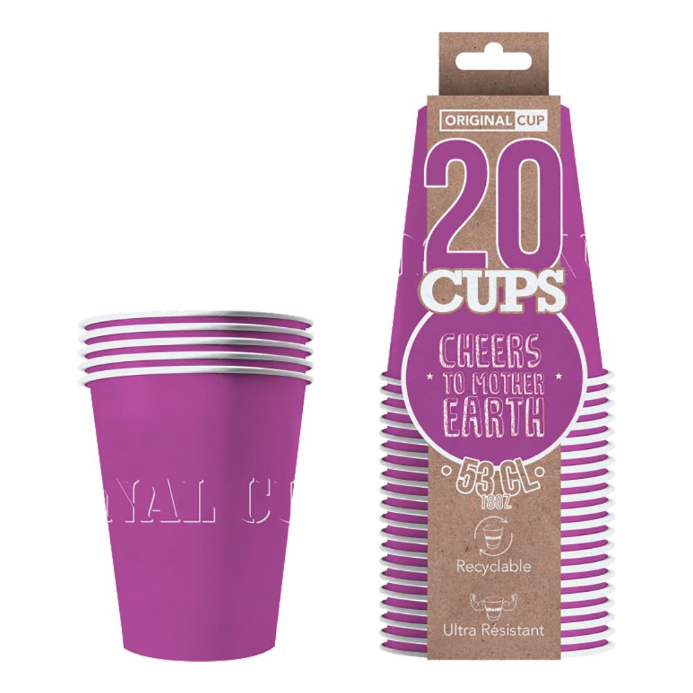Party Cups Paperi Violetti