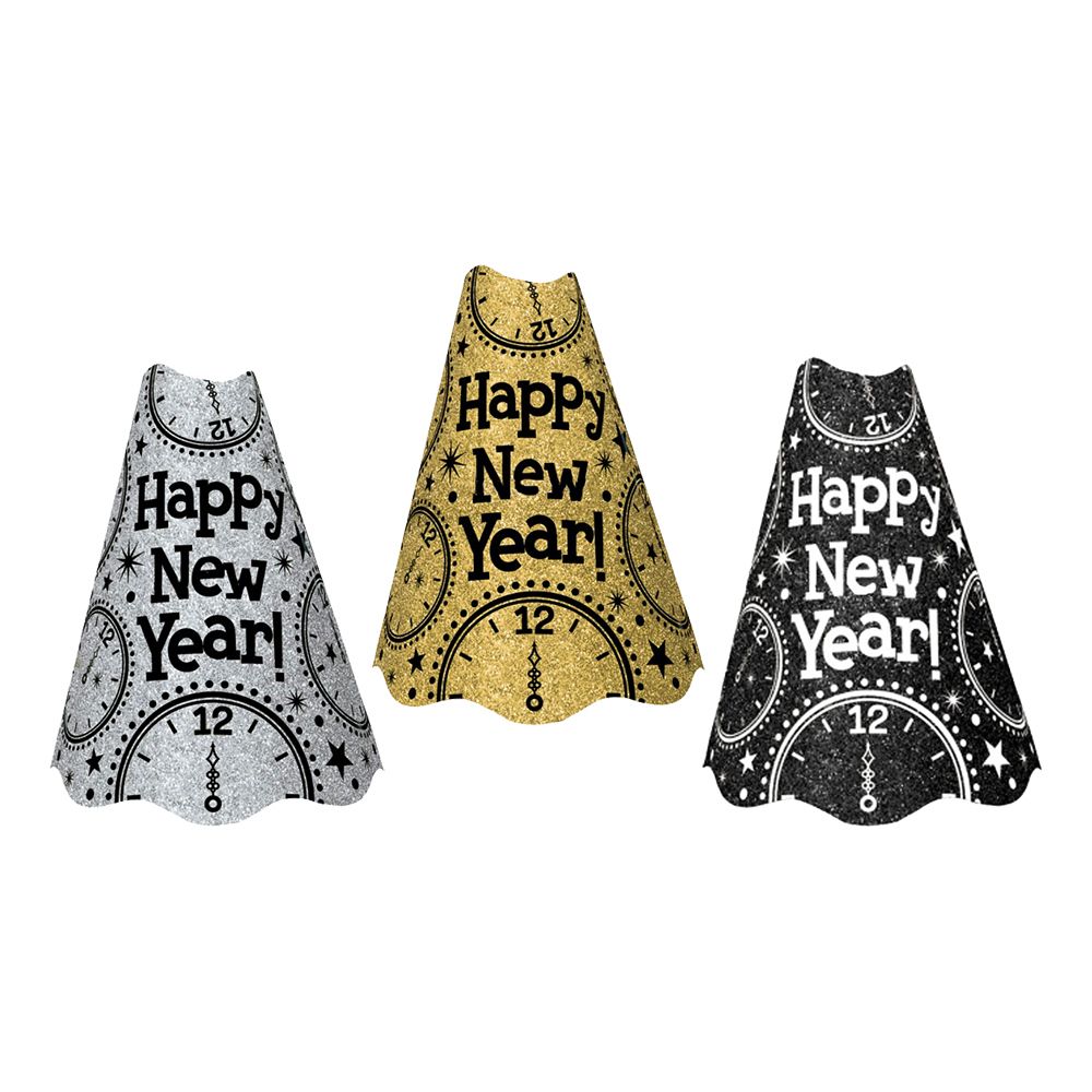 Partyhatt Happy New Year Glitrende