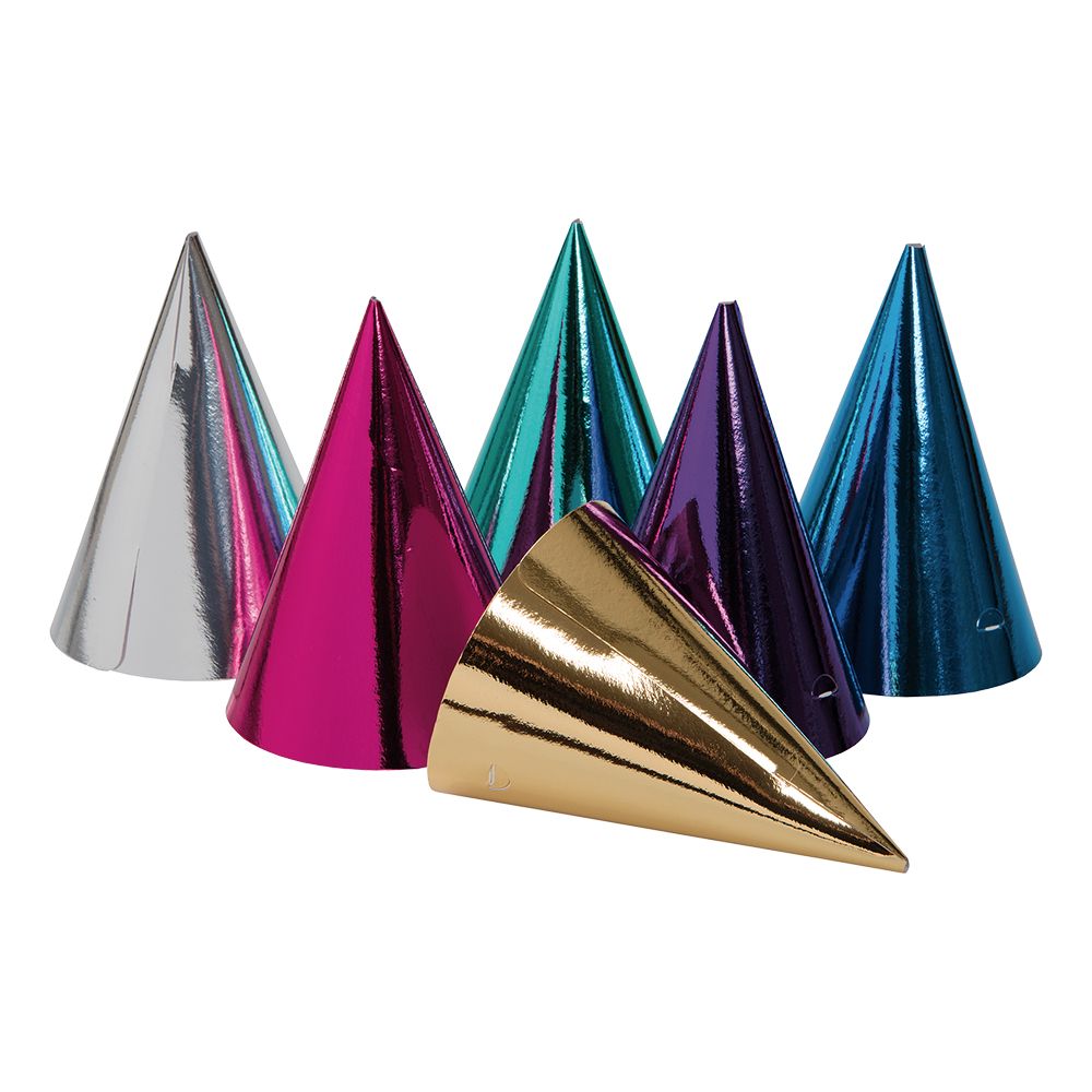 Partyhatt Metallic Flerfarget