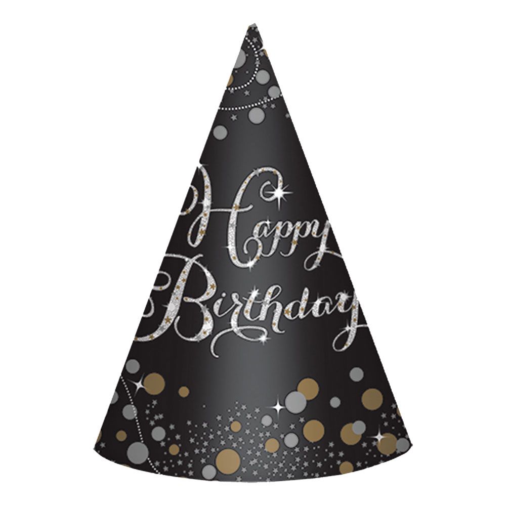 Partyhatte Happy Birthday Sparkling