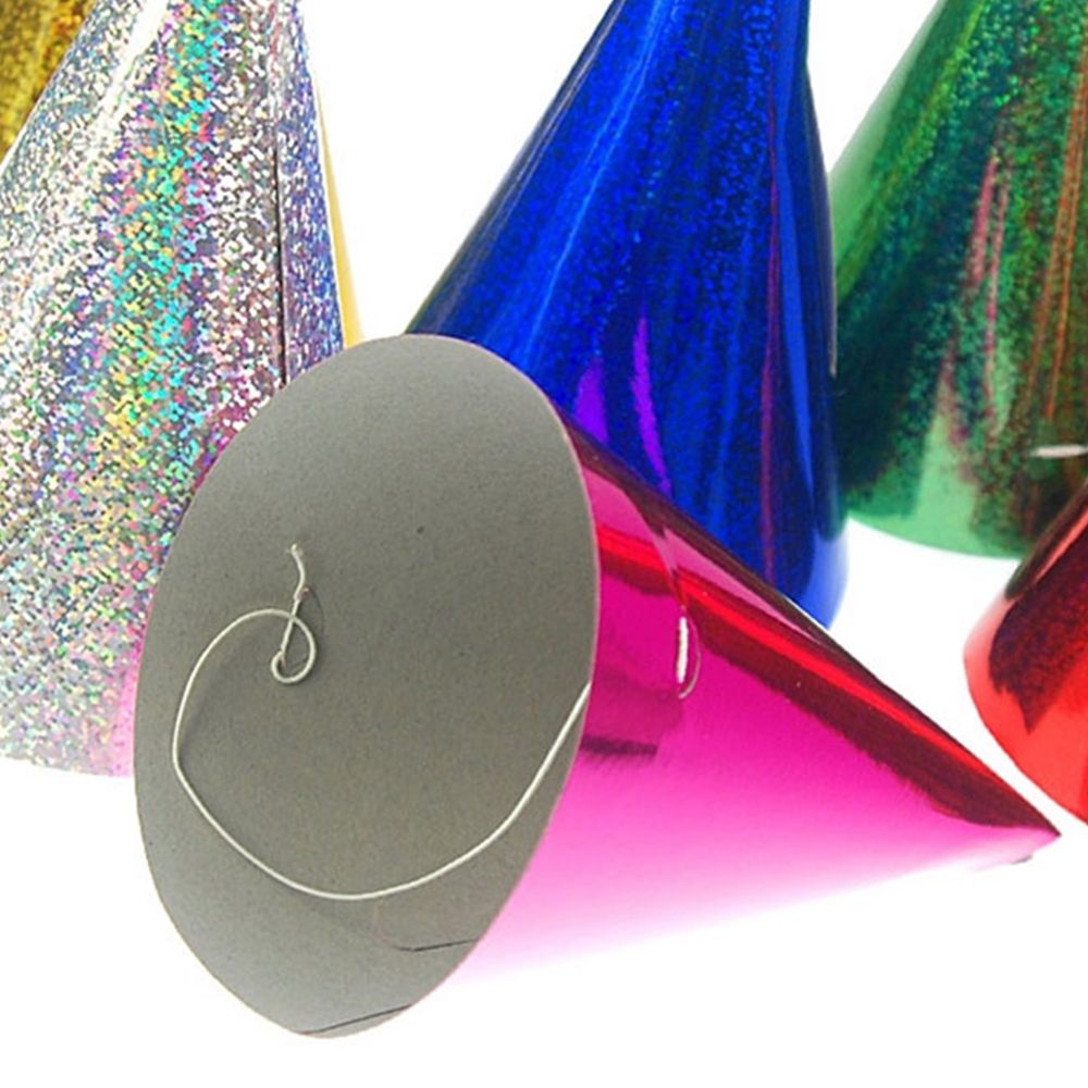 Partyhatter Holografiske Flerfargede
