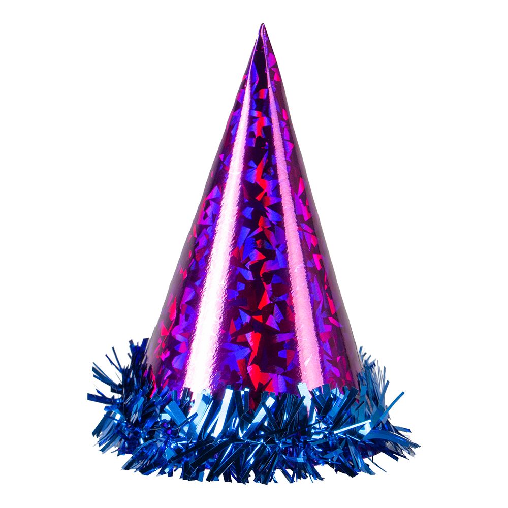 Partyhattar Hologram Lila