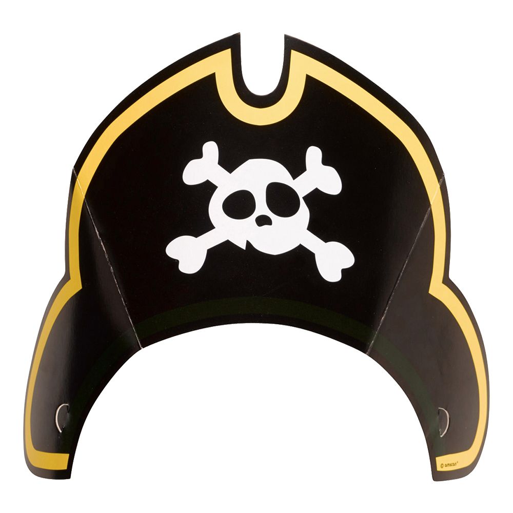 Partyhatter Pirat Jolly Roger