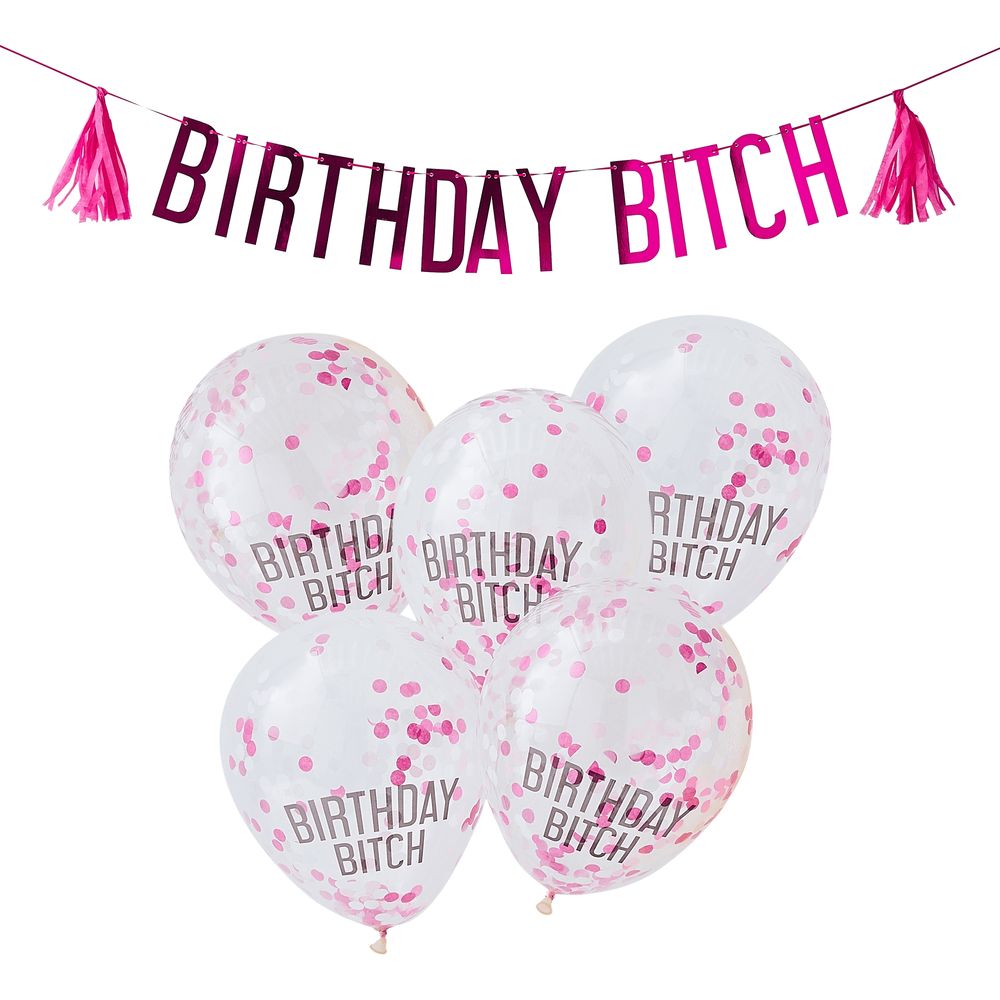 Partysett Birthday Bitch