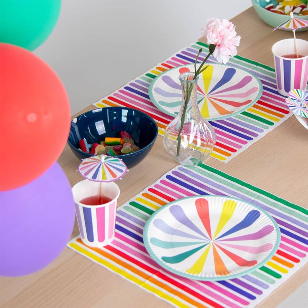 Partypicks Paraply Stripes