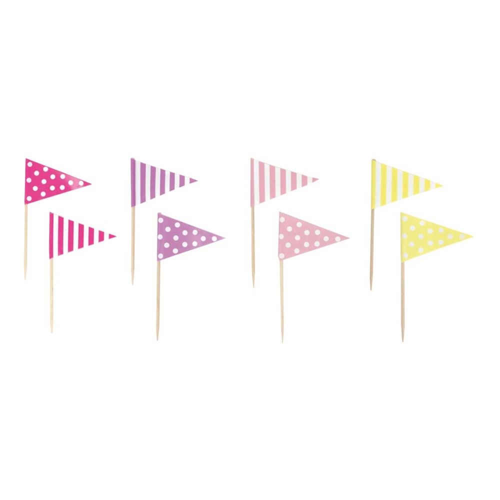 Partypicks Prikkete Rosa