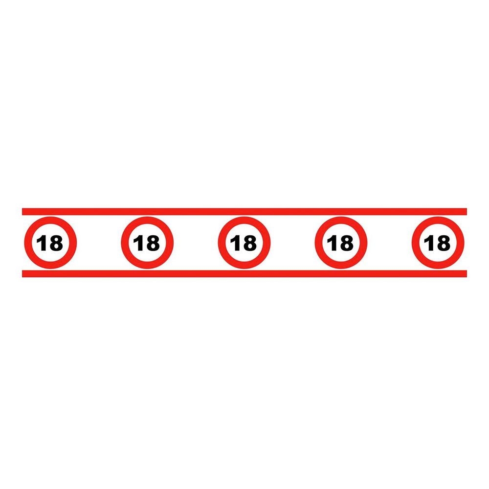Partytape Trafikskilt 18