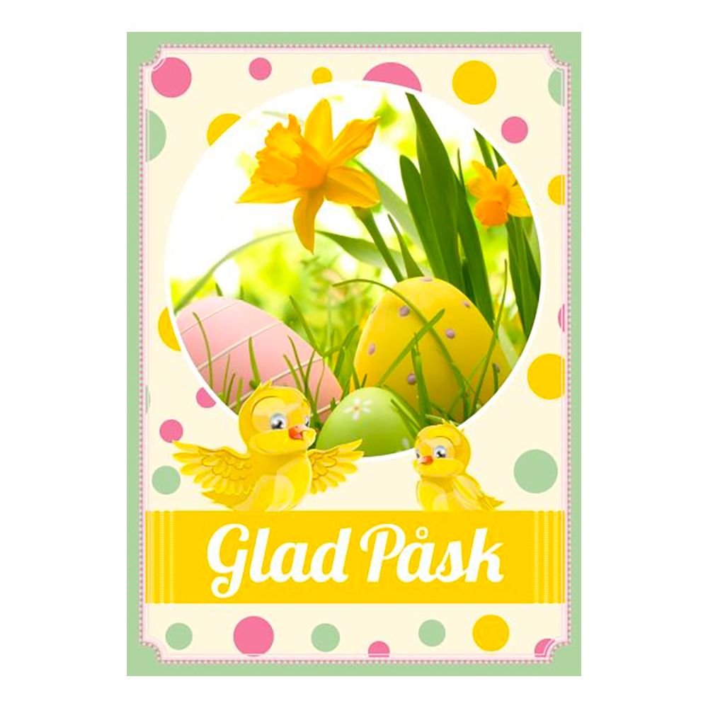 Påskkort Enkelt Glad Påsk