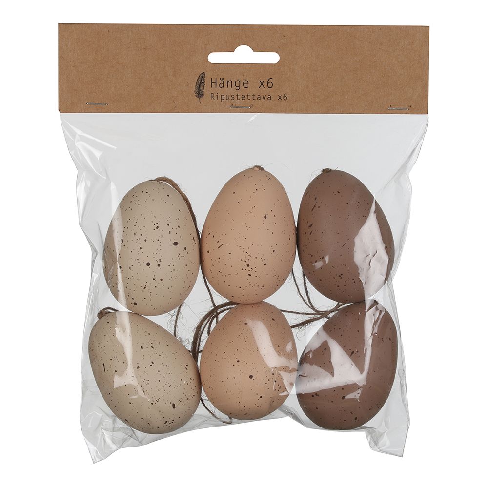 Påskpynt Ägg Naturfärgat