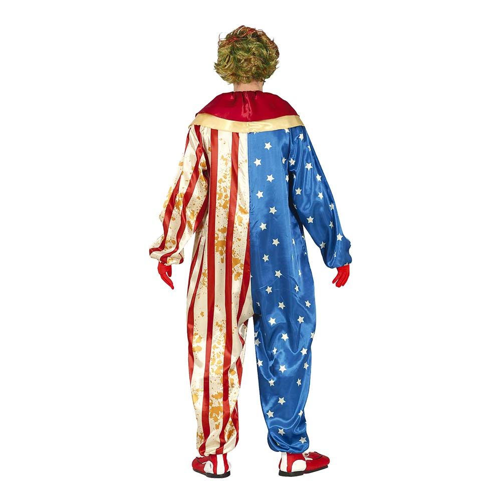 Patriotisk Mördarclown Maskeraddräkt