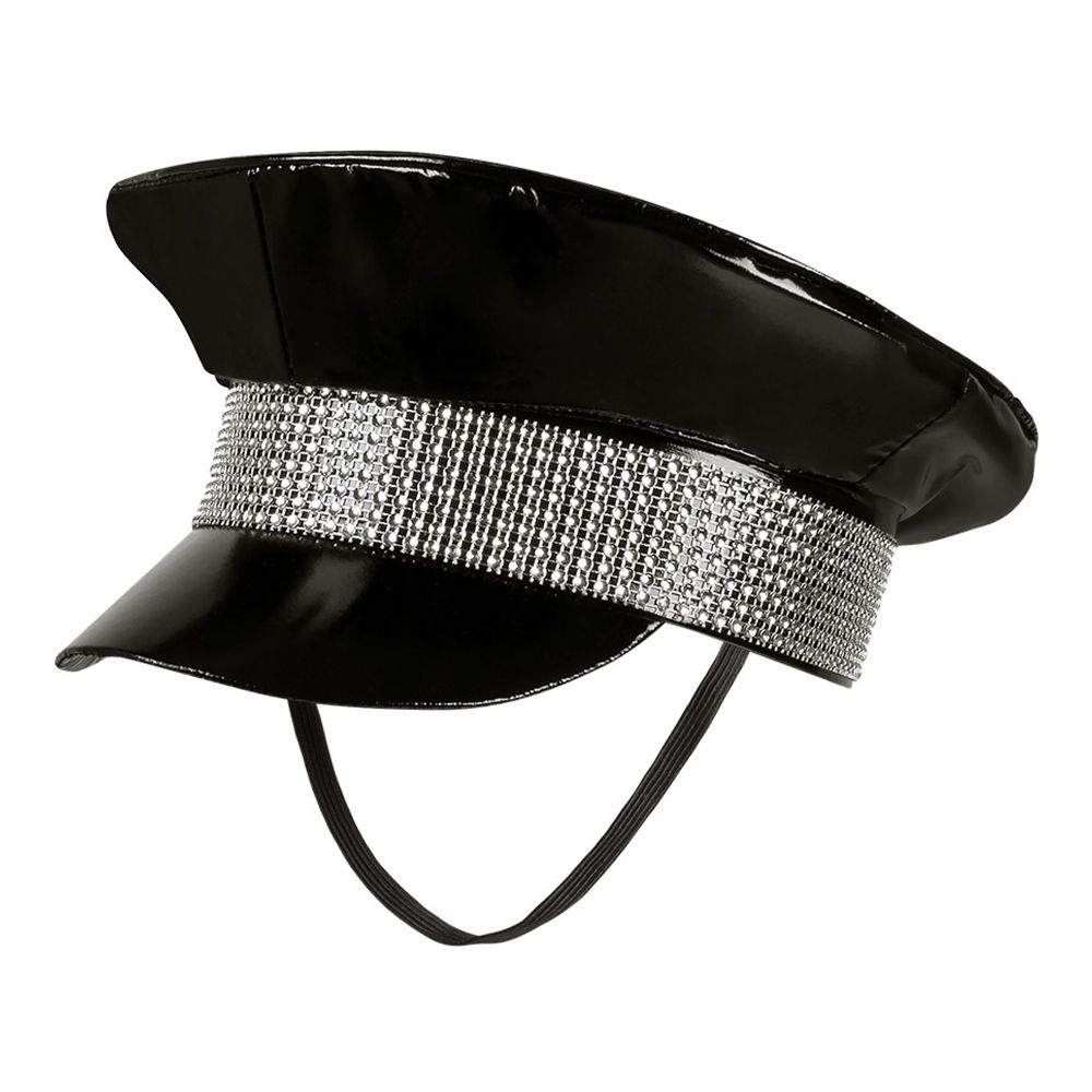 Festivalhatt Svart med Nitar Silver