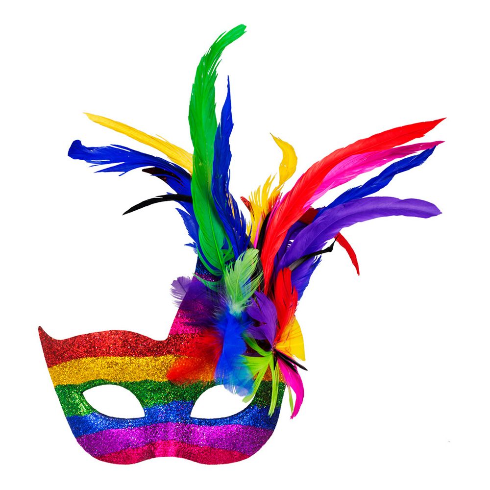 Øyemaske Venice Rainbow