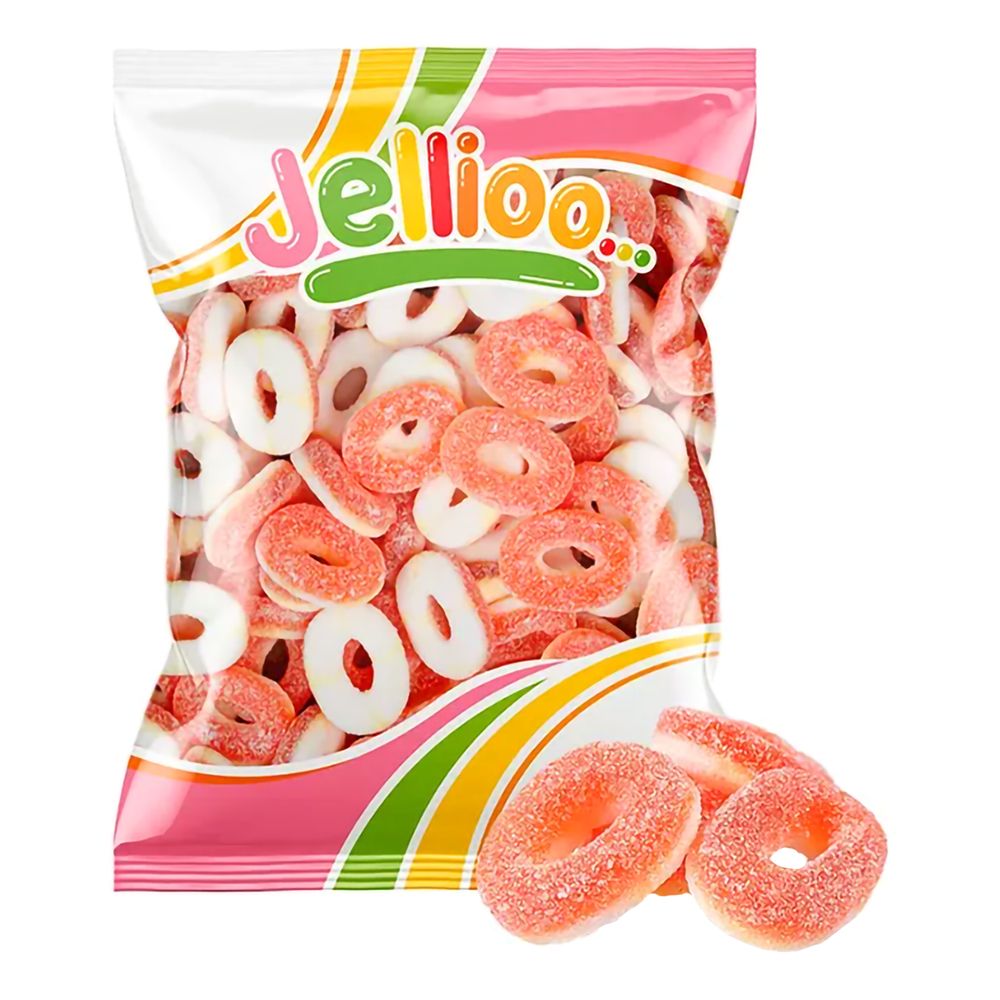 Jellioo Peach Rings Storpack