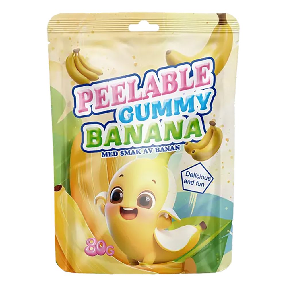 Skrellbar Gummy Banan Godteri