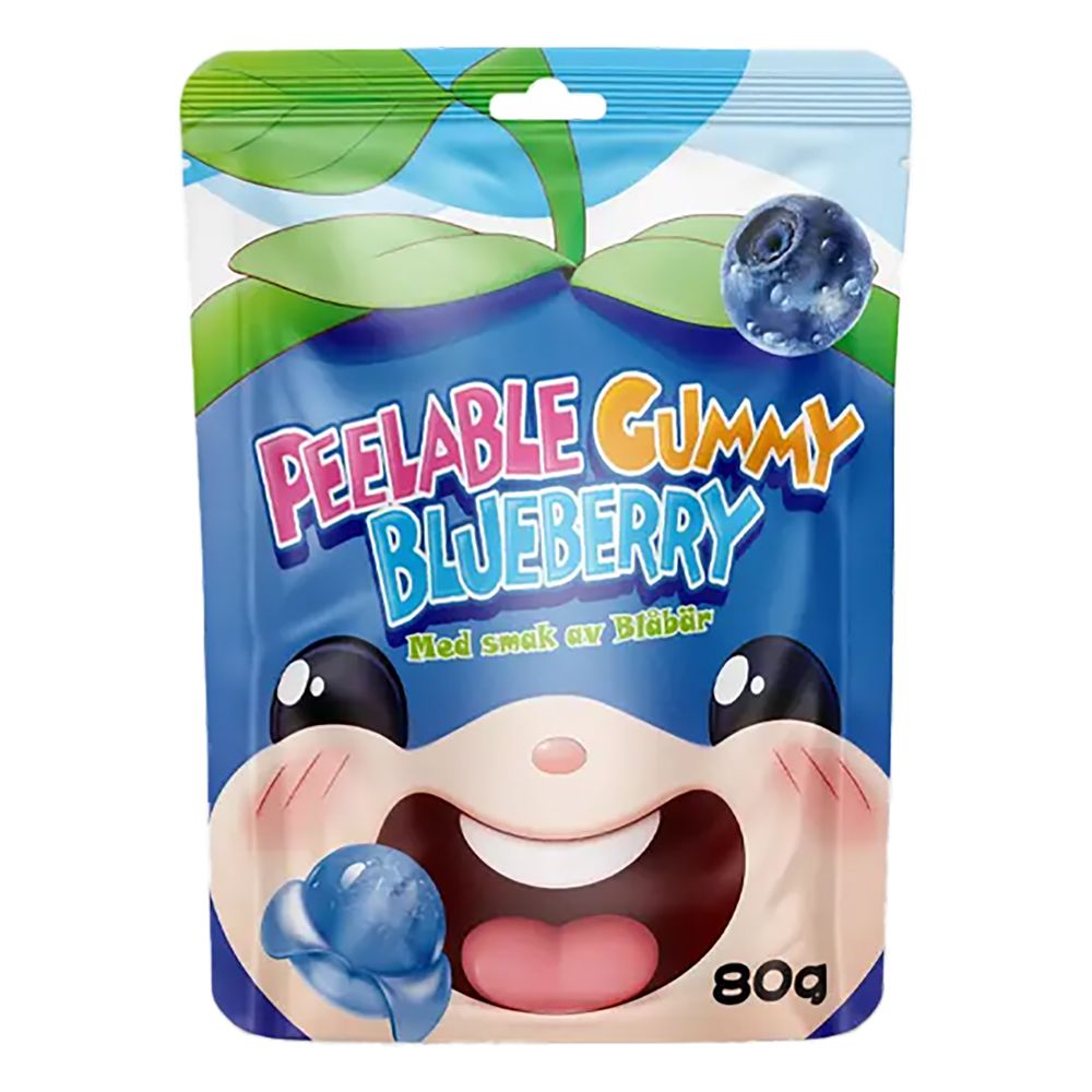 Peelable Gummy Blueberry Gelégodis
