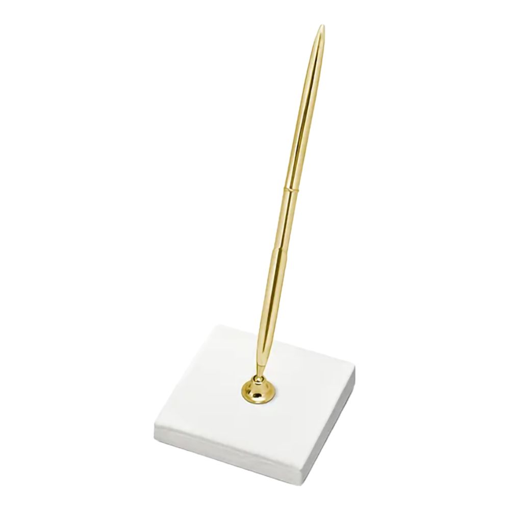 Pen med holder Guld