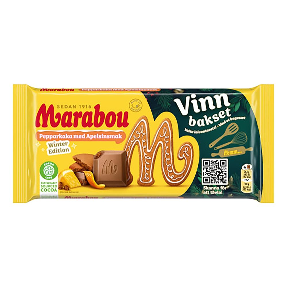 Marabou Pepparkaka med Apelsinsmak Suklaalevy