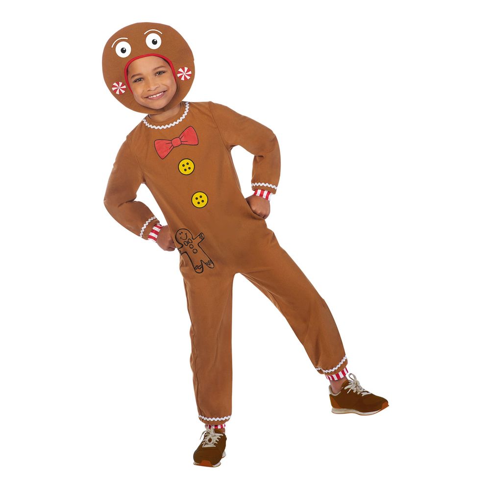 Pepparkaksgubbe Barn Maskeraddräkt