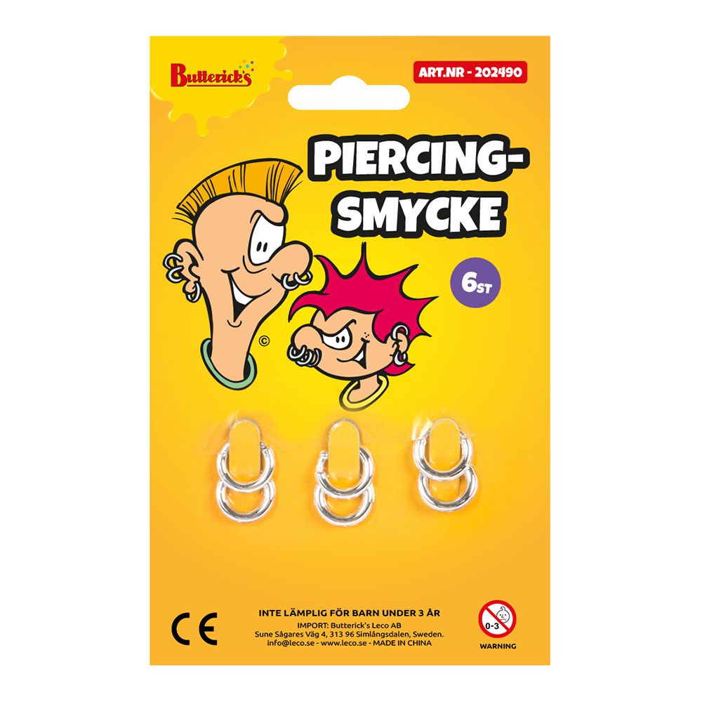 Piercingsmycken Skämtartikel
