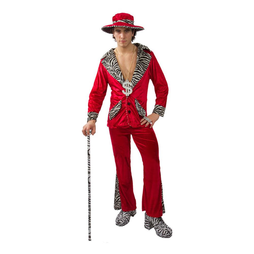 Alfonskostume Rødt