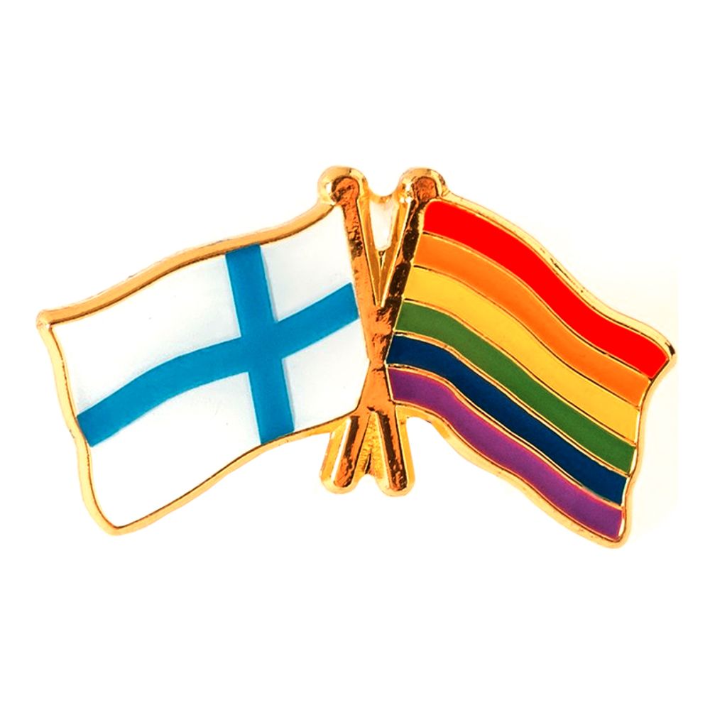 Pinssi Sateenkaarilippu Suomi