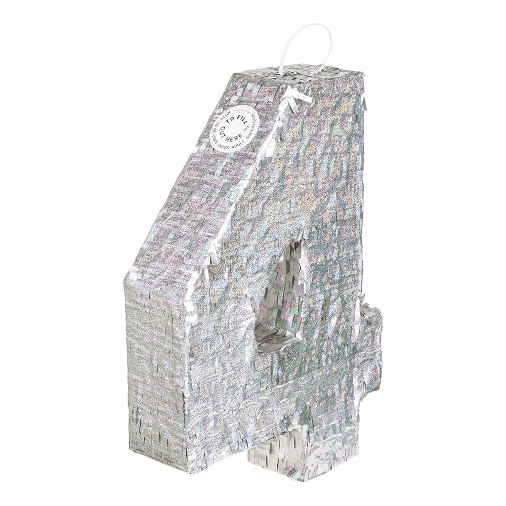 Piñata Tal Sølv Holografisk