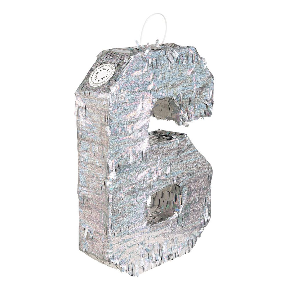 Piñata Tal Sølv Holografisk