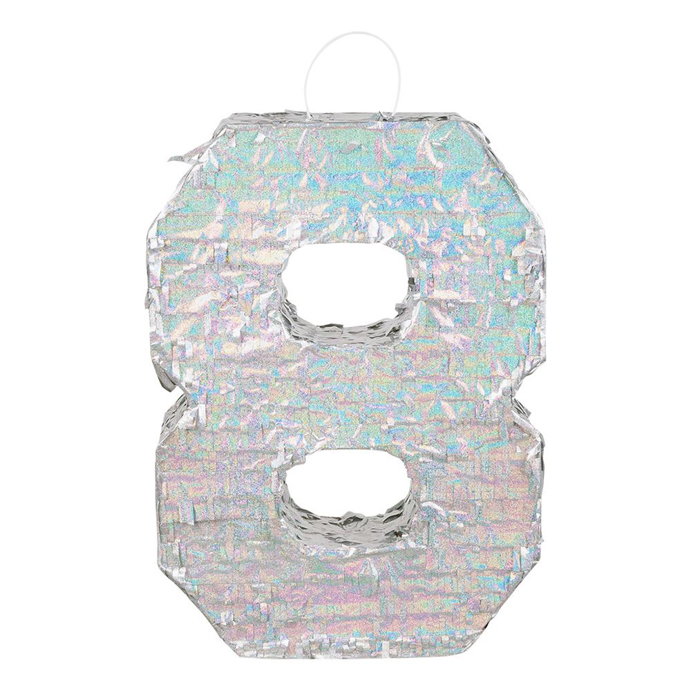 Piñata Tal Sølv Holografisk