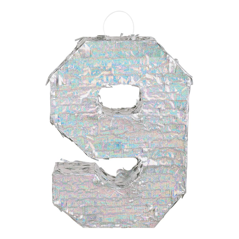 Piñata Tal Sølv Holografisk