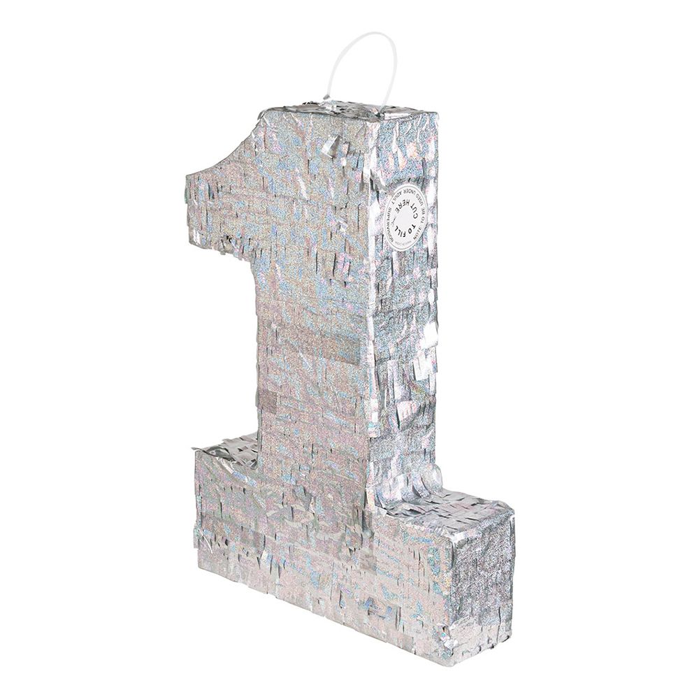 Piñata Tal Sølv Holografisk