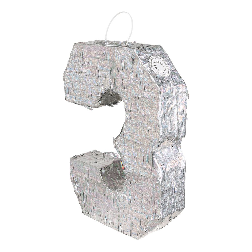 Piñata Tal Sølv Holografisk