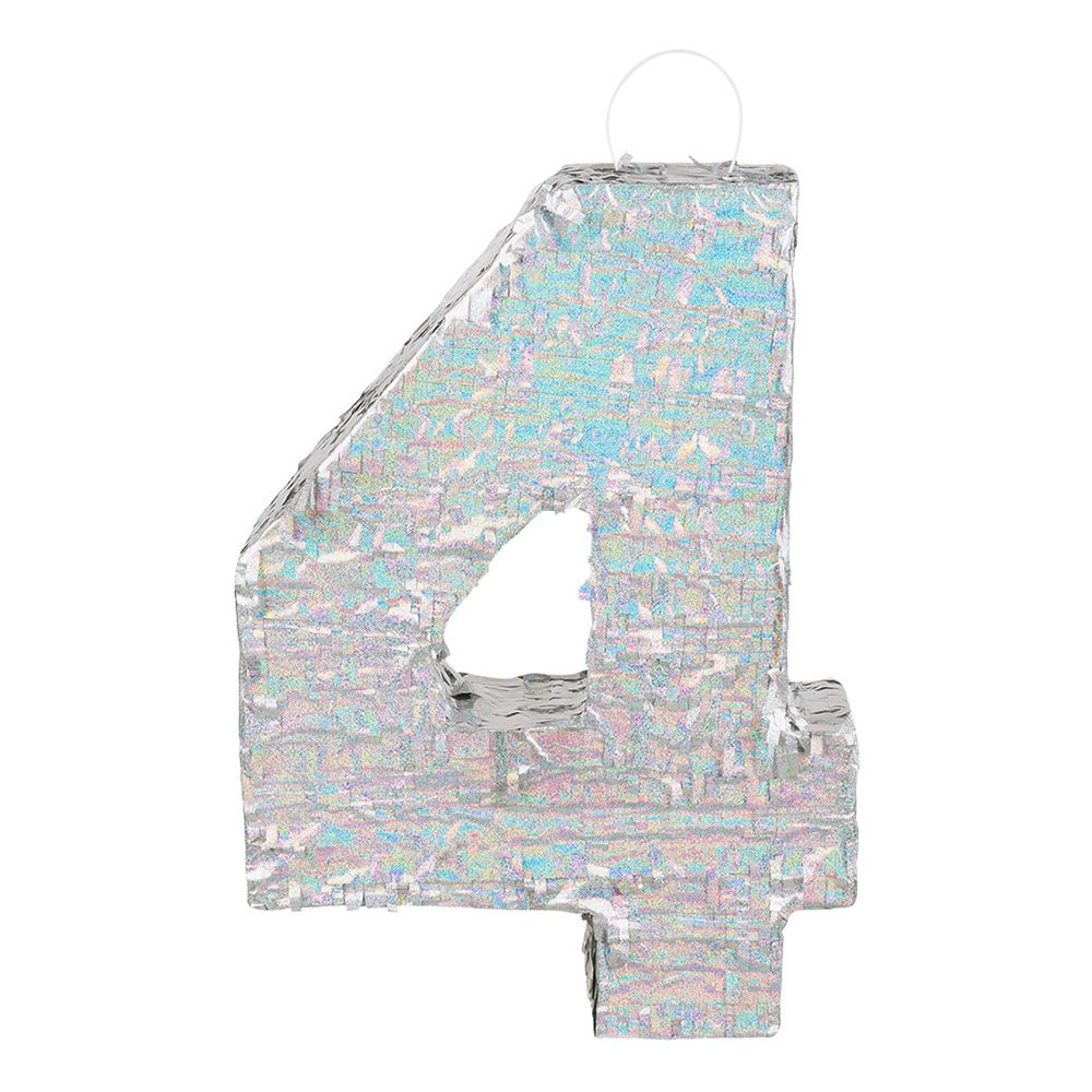 Piñata Tal Sølv Holografisk