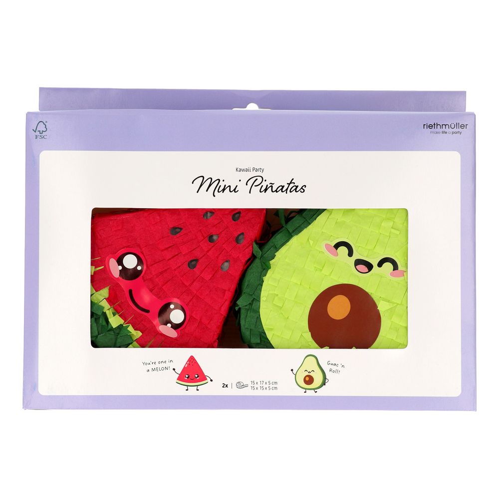 Piñatas Avocado & Melon Mini Kawaii
