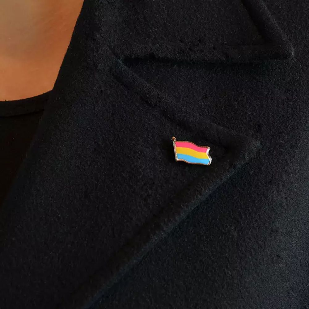 Pinflagga Pride Pansexuell